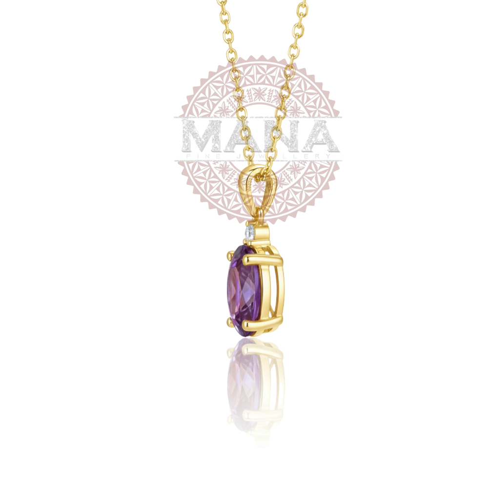 PD1408-2 14KW  SEMI PREC BIRTHSTONE PEND