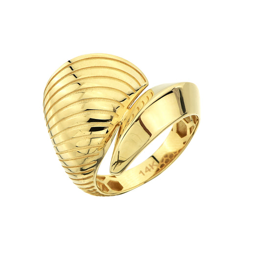 14K Yellow Gold Statement Cocktail Ring