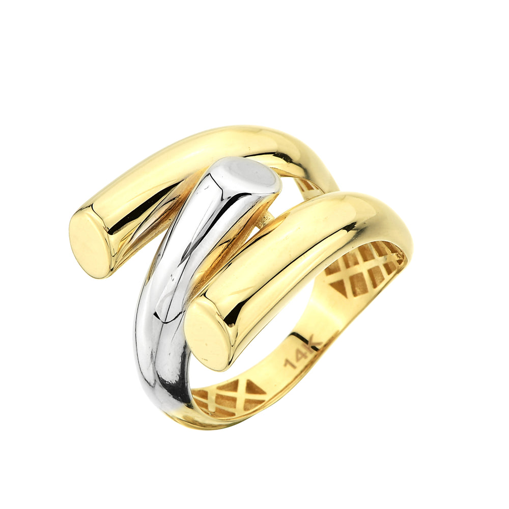 Yellow Gold Interwoven Band Ring