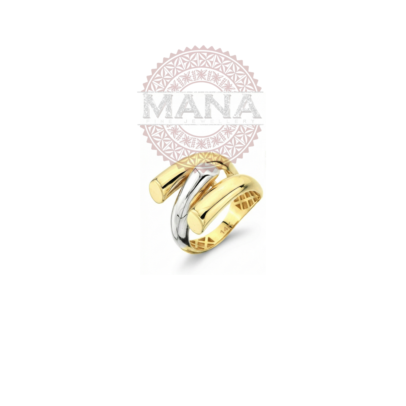 Yellow Gold Interwoven Band Ring