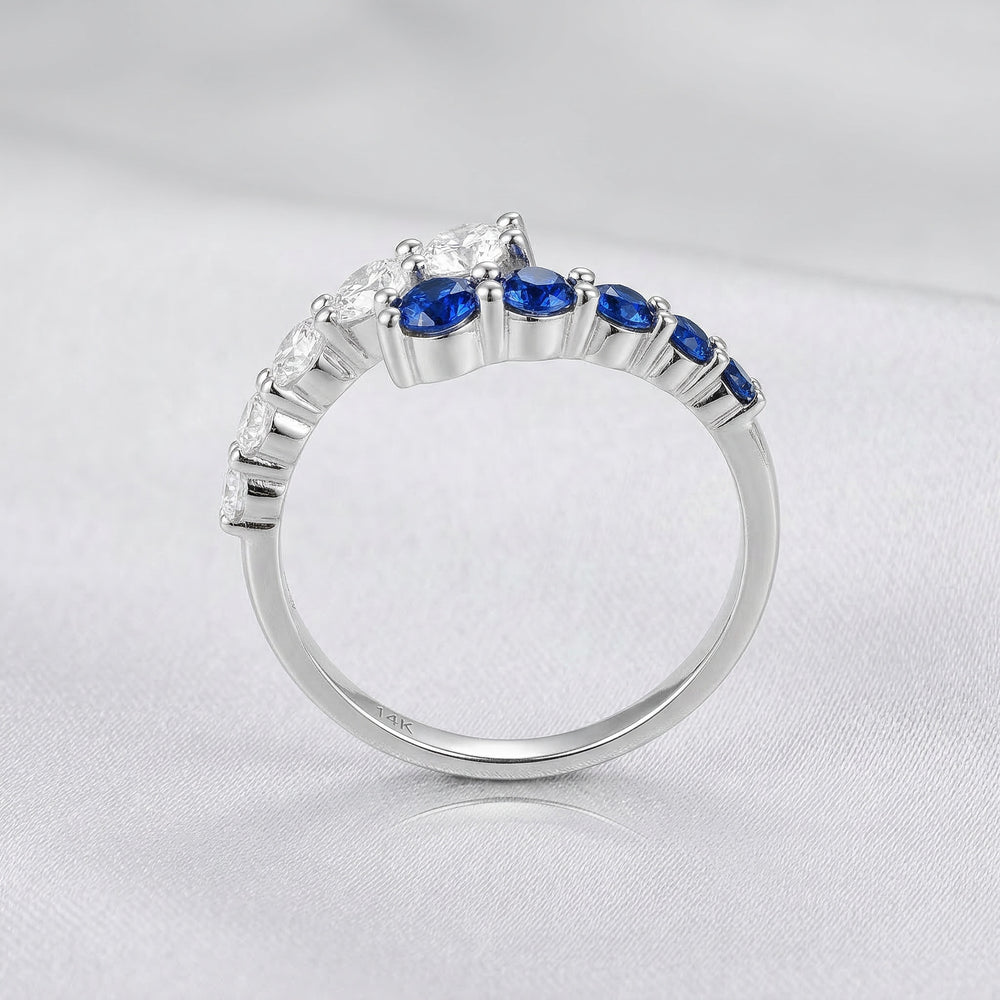 14KW PREC COLOR PRONG SET  RING