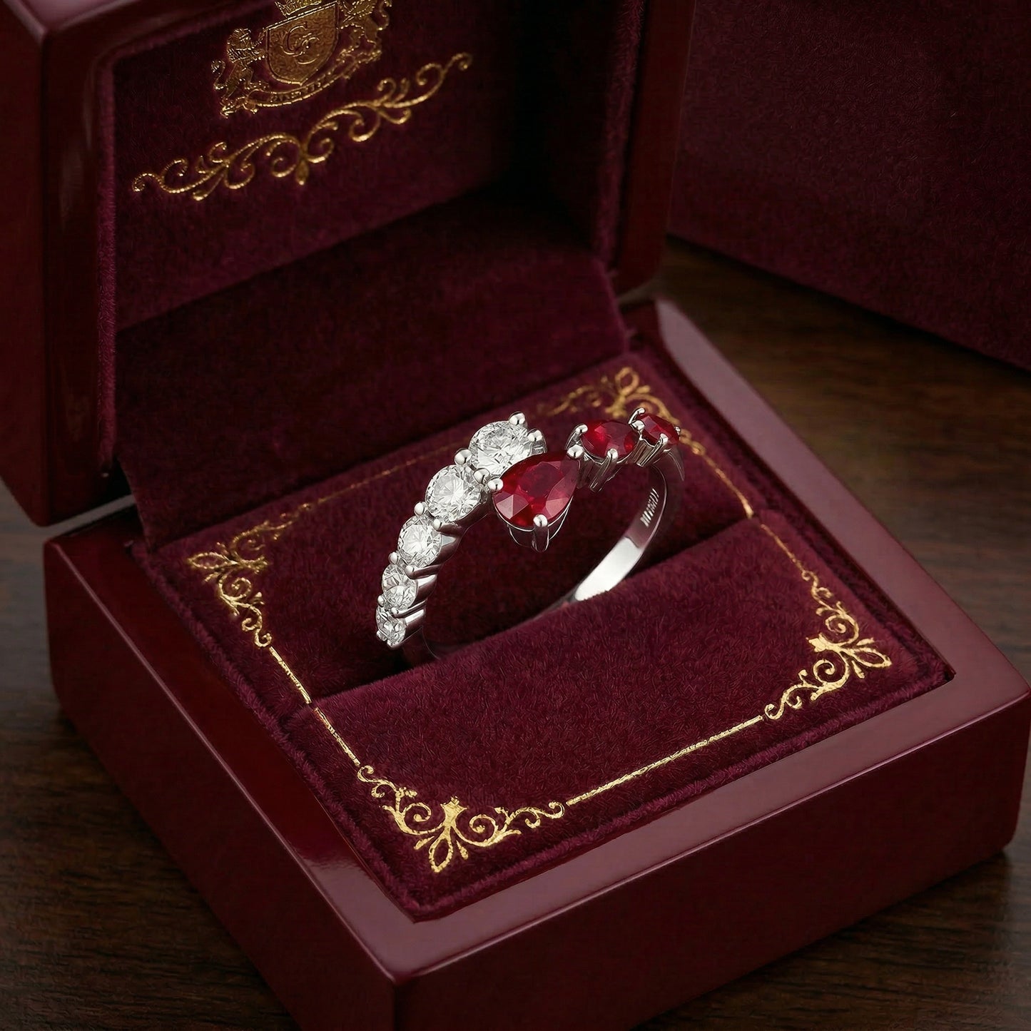 14KW PREC COLOR PRONG SET  RING