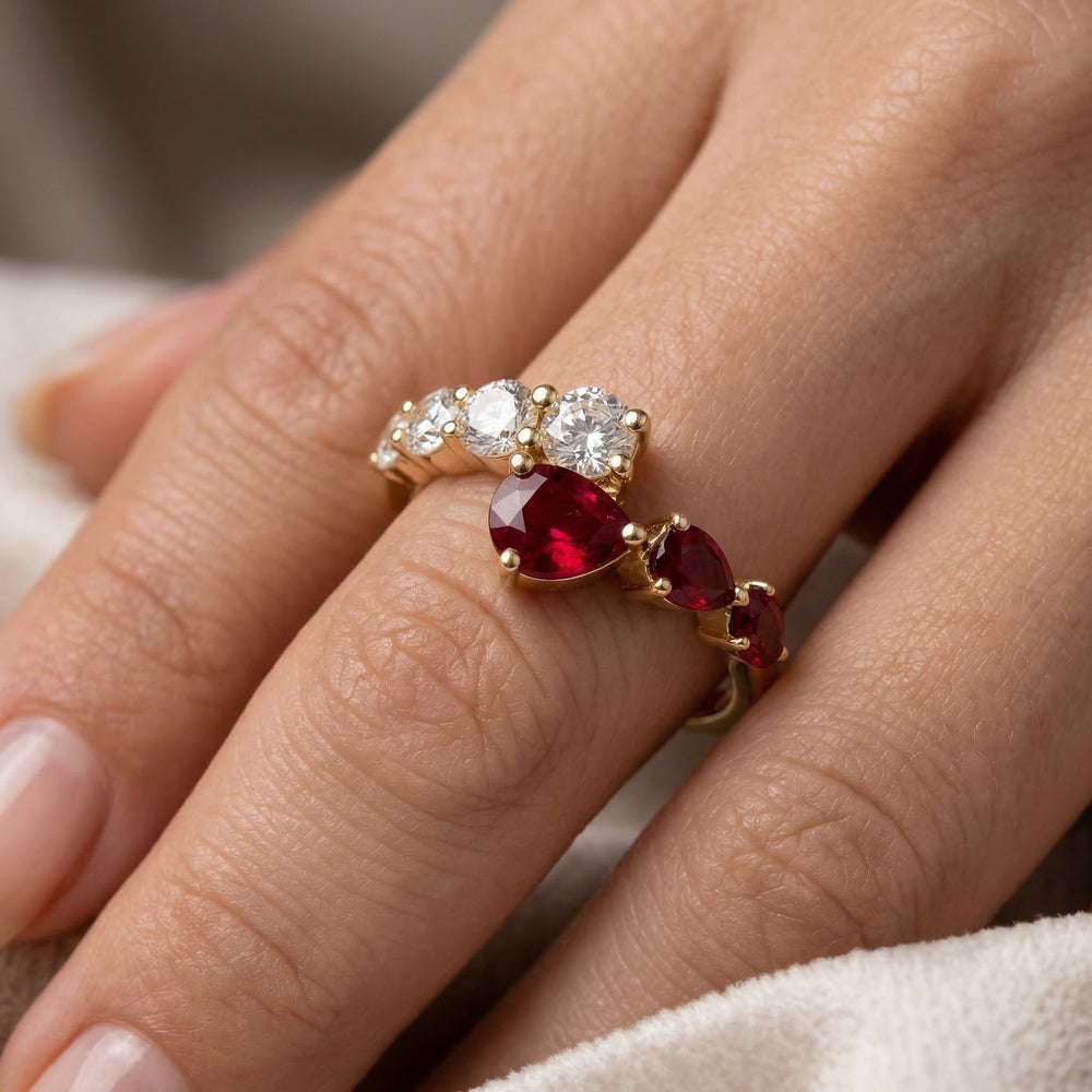 14KY PREC COLOR PRONG SET  RING