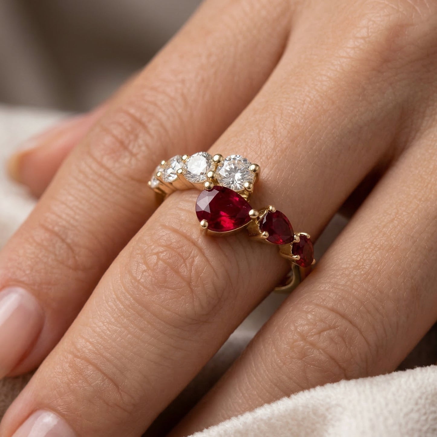 14KY PREC COLOR PRONG SET  RING