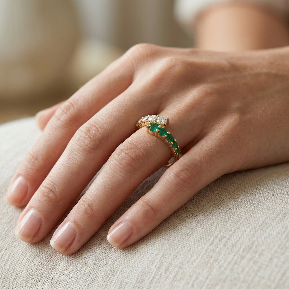 14KY PREC COLOR PRONG SET  RING