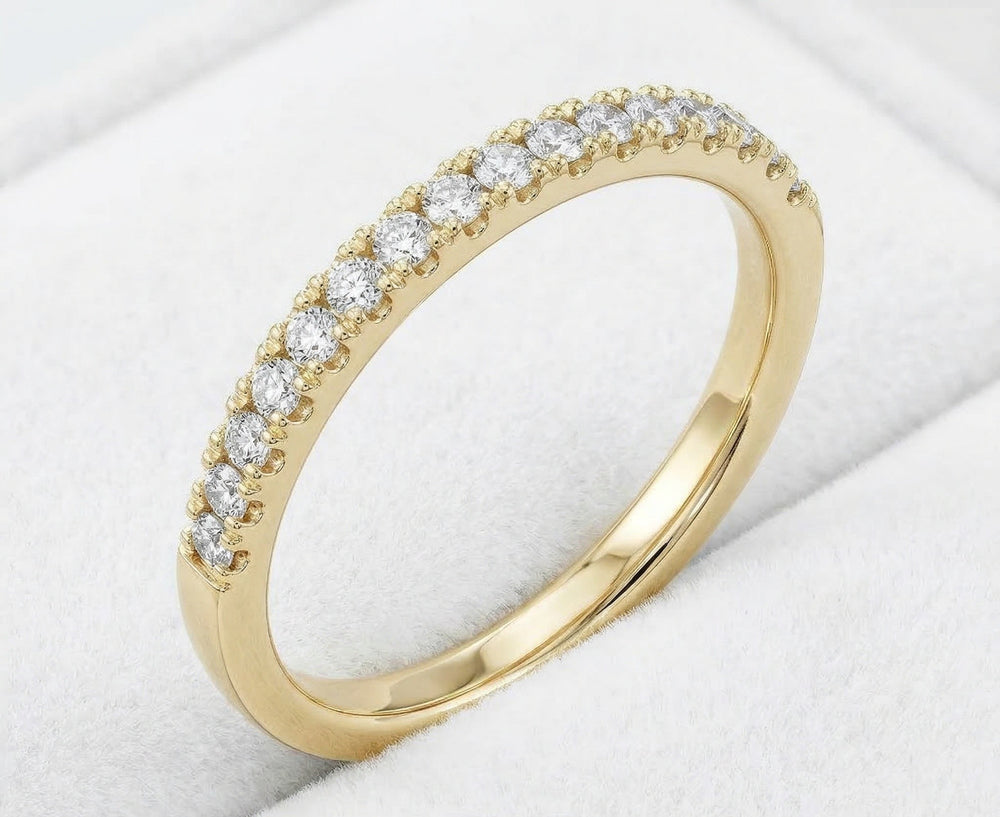14KY DIAMOND U PRONG  BAND RING