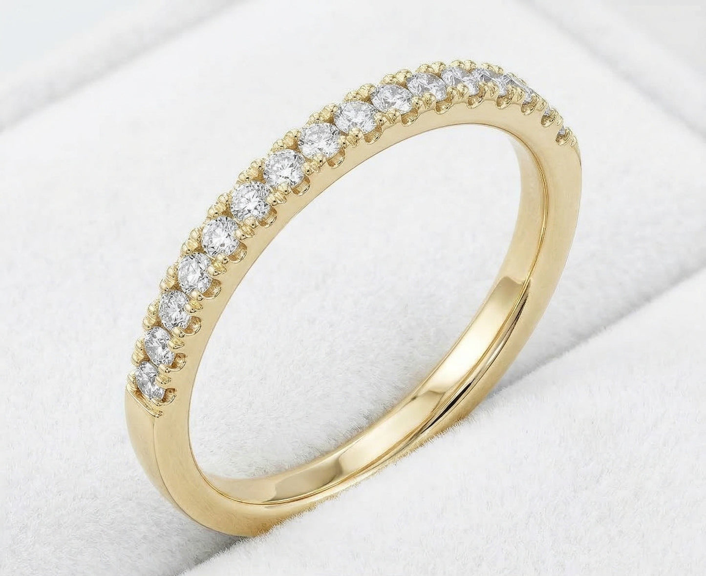 14KY DIAMOND U PRONG  BAND RING
