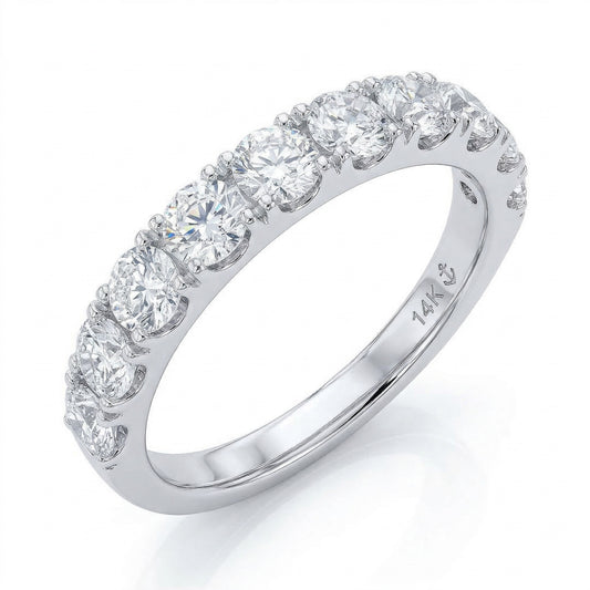 14KW DIAMOND U PRONG  BAND RING