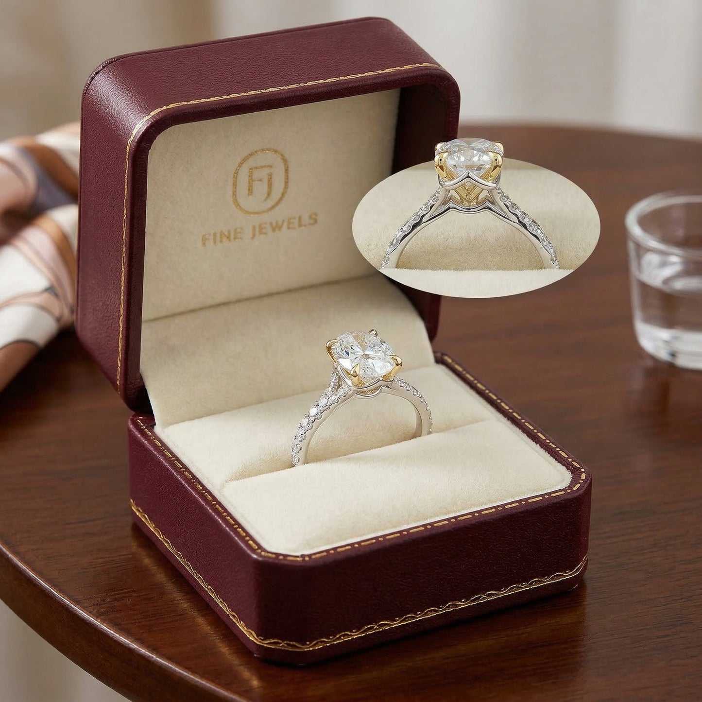 14KW/Y DIAMOND  SEMIMOUNT RING