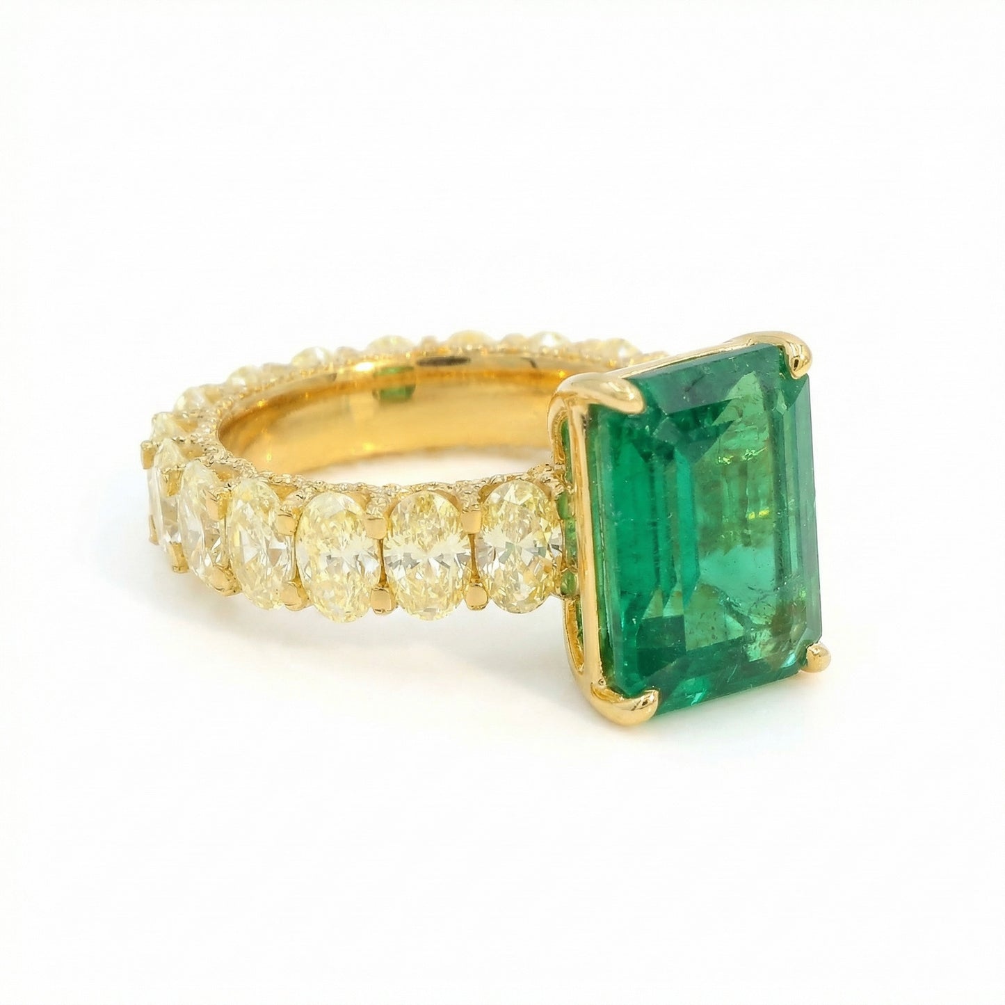 14KY PREC COLOR OVAL ETERNITY RING