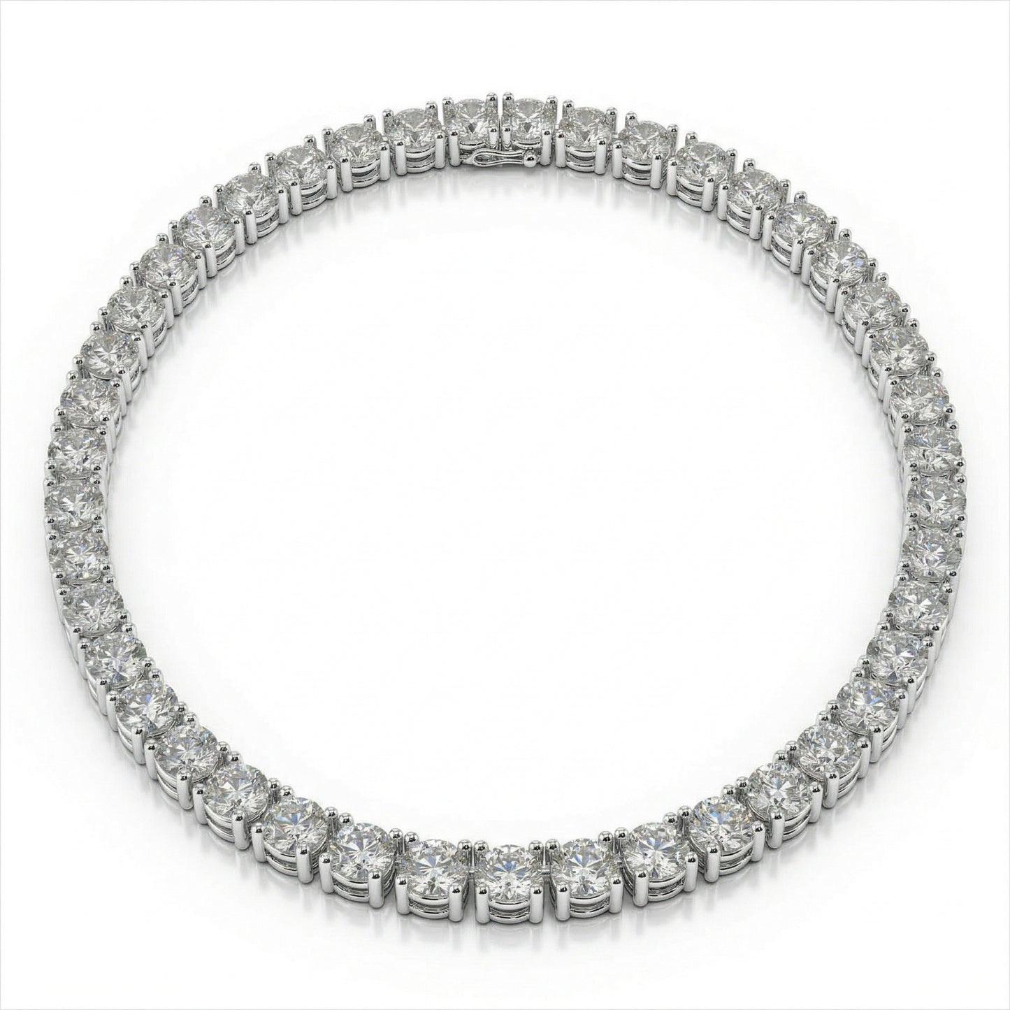 14KW DIAMOND 4 PRONG TENNIS NECK
