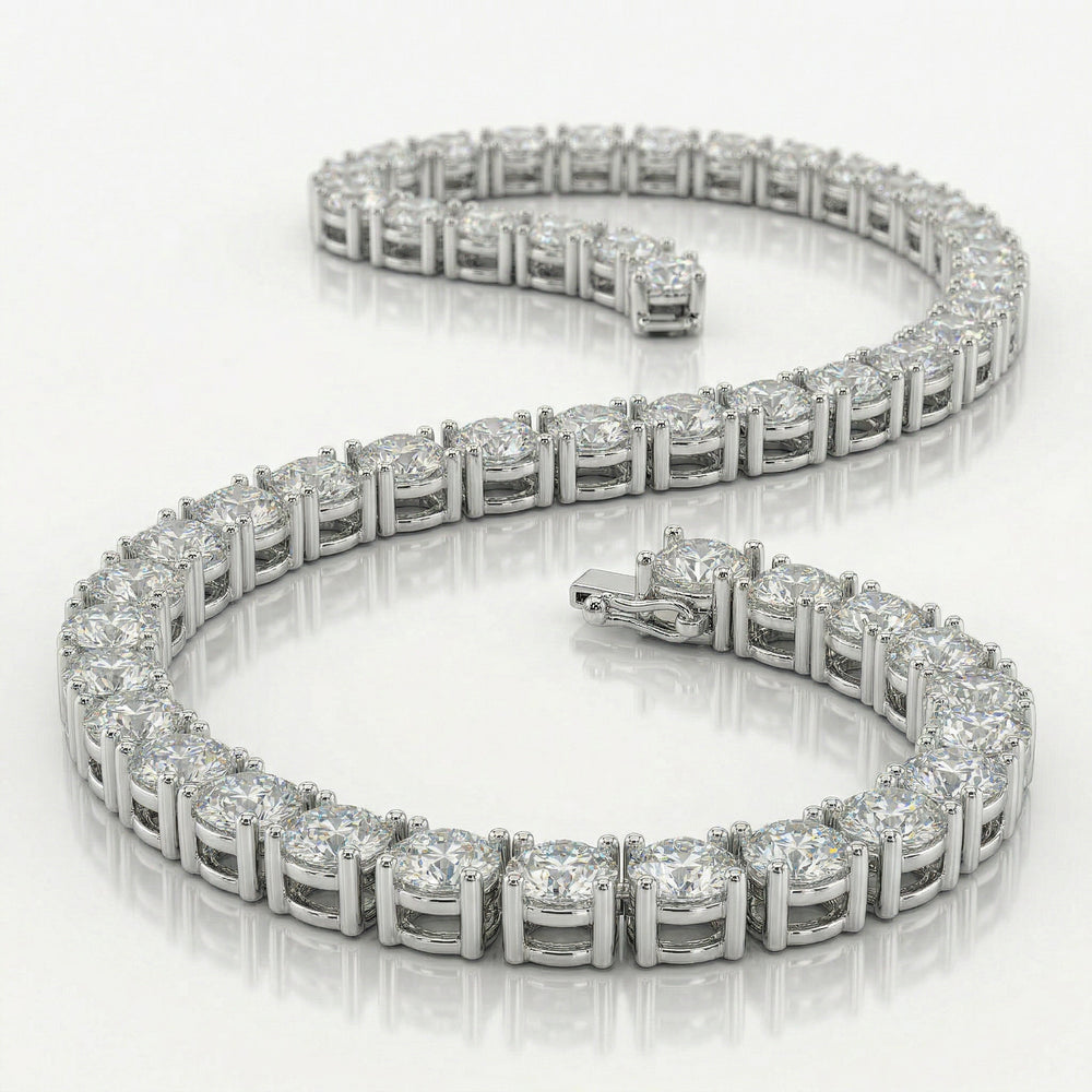 14KW DIAMOND 4 PRONG TENNIS NECK