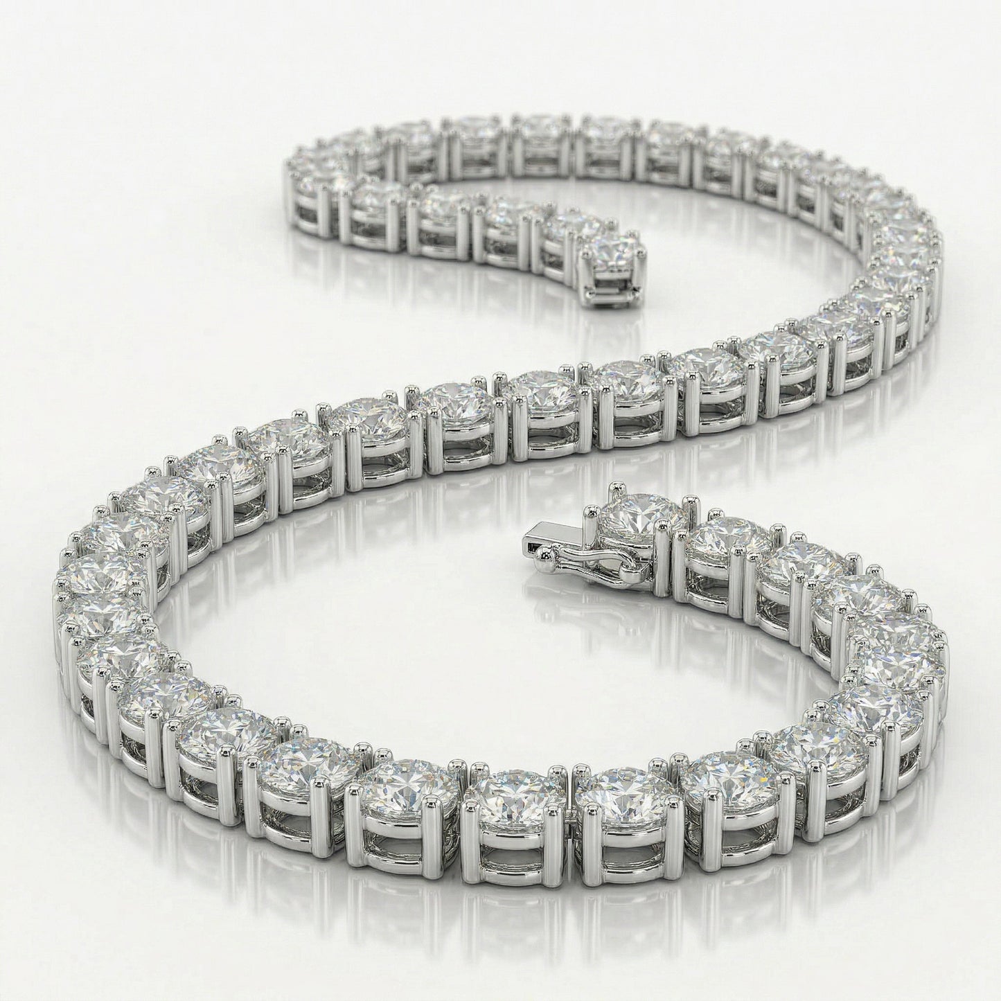 14KW DIAMOND 4 PRONG TENNIS NECK