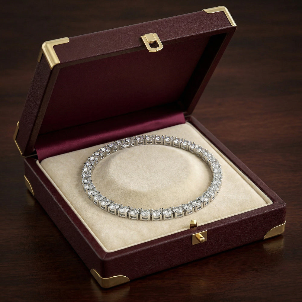 14KW DIAMOND 4 PRONG TENNIS NECK