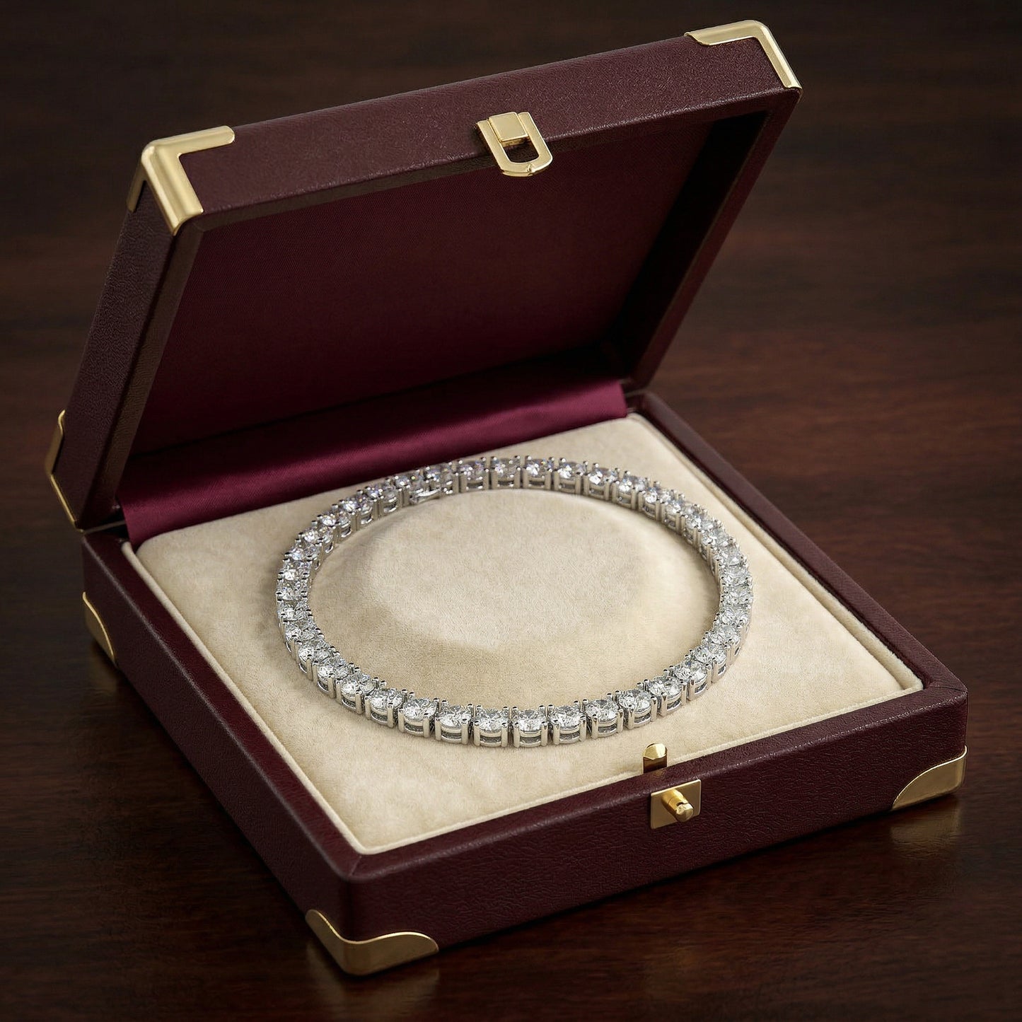 14KW DIAMOND 4 PRONG TENNIS NECK