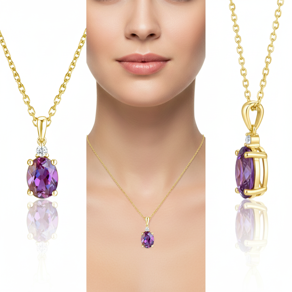 PD1408-2 14KW  SEMI PREC BIRTHSTONE PEND