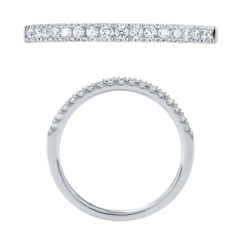 14KW DIAMOND U PRONG  BAND RING