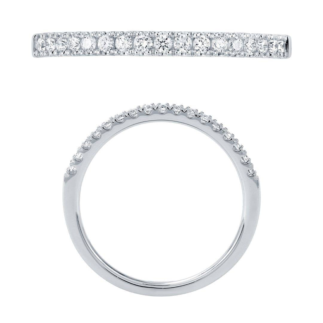 14KW DIAMOND U PRONG  BAND RING