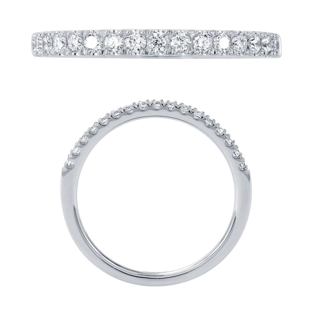 14KW DIAMOND U PRONG BAND RING