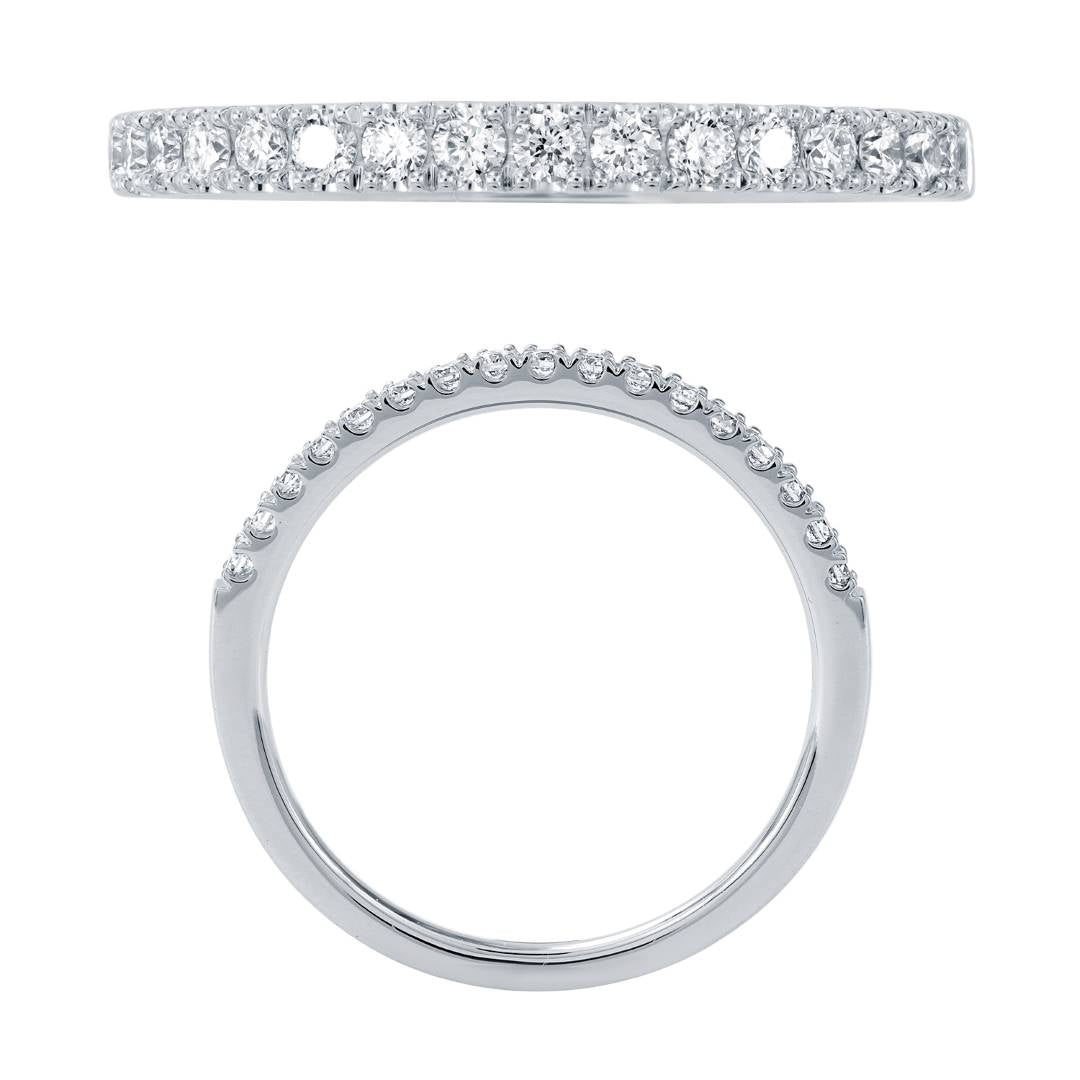 14KW DIAMOND U PRONG BAND RING