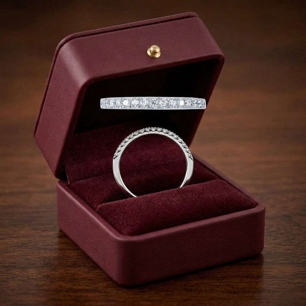 14KW DIAMOND U PRONG BAND RING
