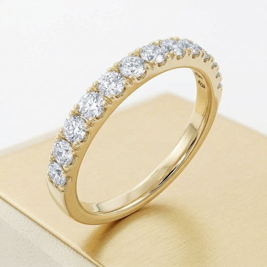 14KY DIAMOND U PRONG  BAND RING