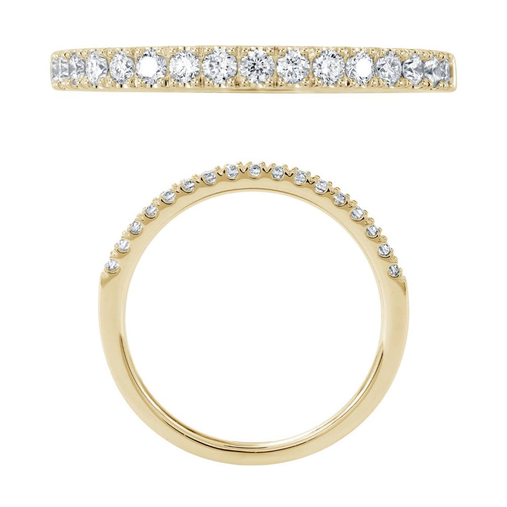 14KY DIAMOND U PRONG  BAND RING