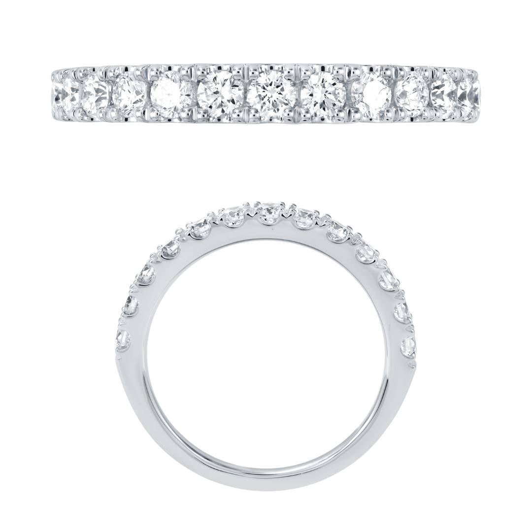 14KW DIAMOND U PRONG  BAND RING