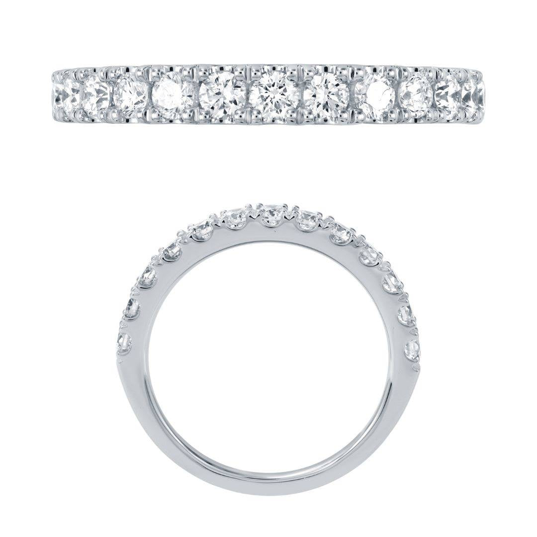 14KW DIAMOND U PRONG  BAND RING