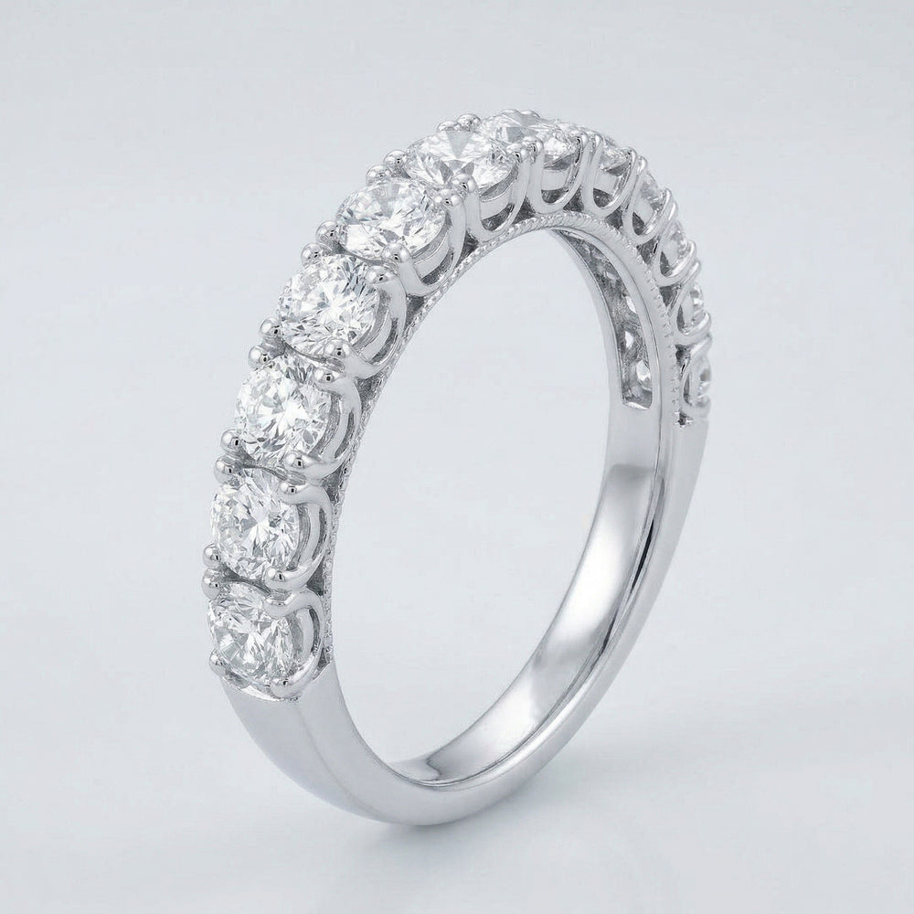 14KW DIAMOND U PRONG  BAND RING