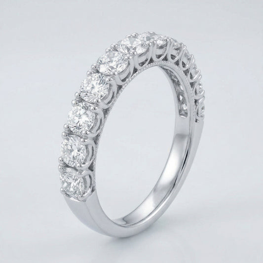 14KW DIAMOND U PRONG  BAND RING