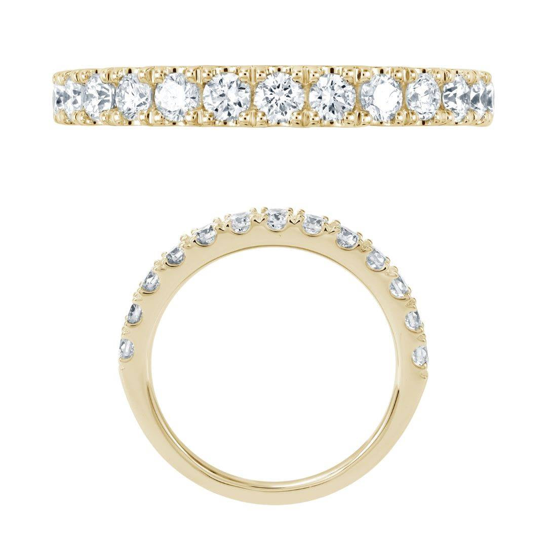 14KY DIAMOND U PRONG  BAND RING