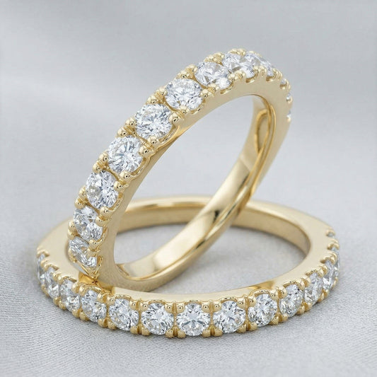14KY DIAMOND U PRONG  BAND RING