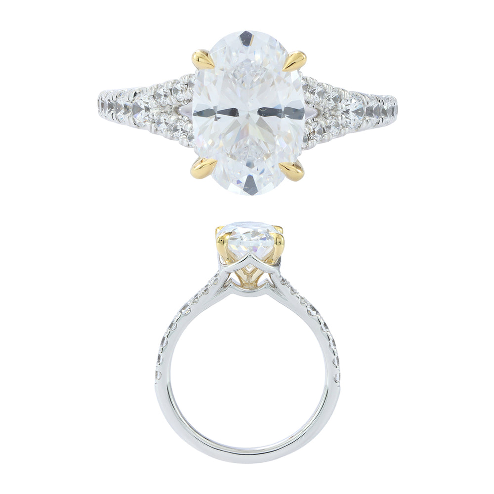 14KW/Y DIAMOND  SEMIMOUNT RING