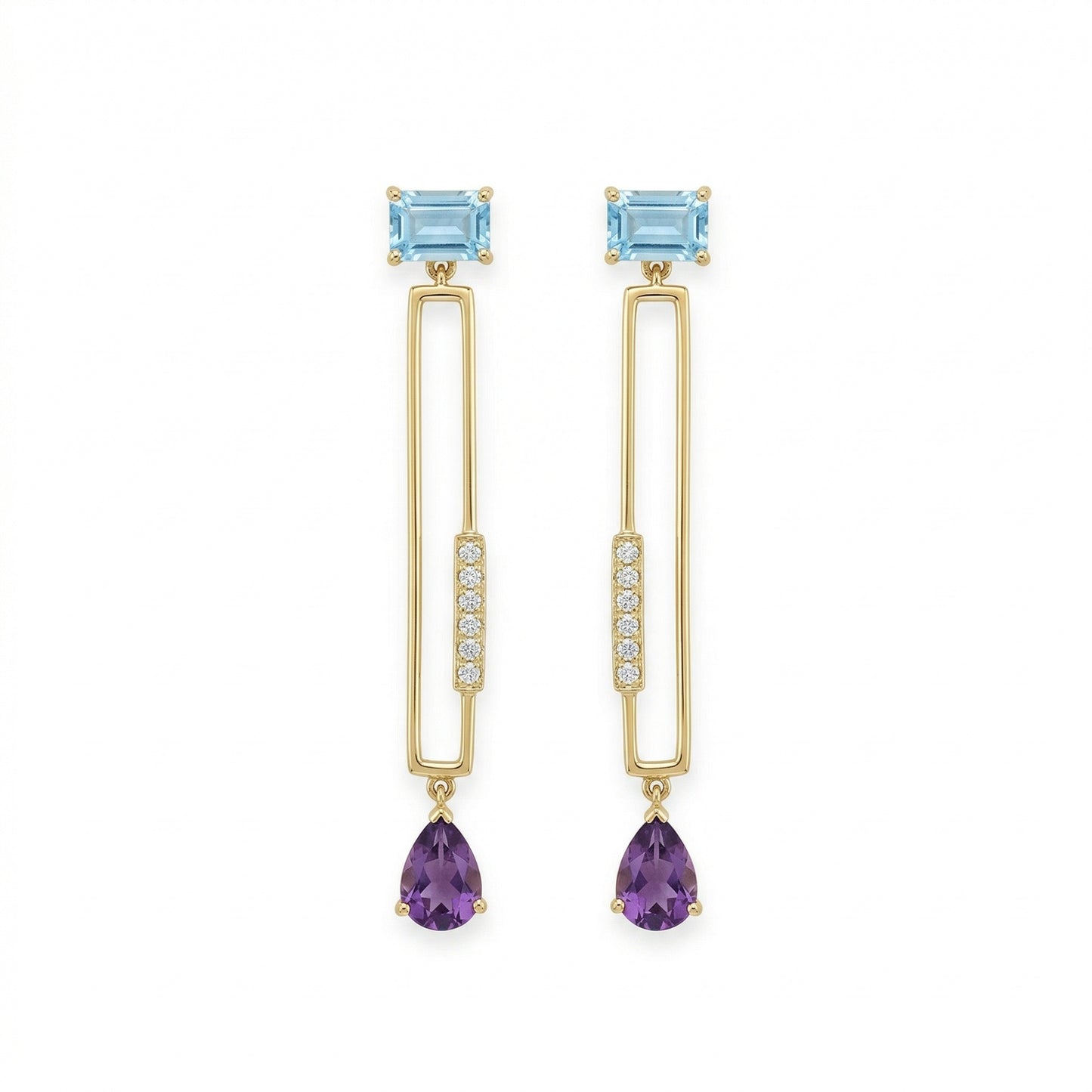 14KY  SEMI PREC  DANGLE EARRING