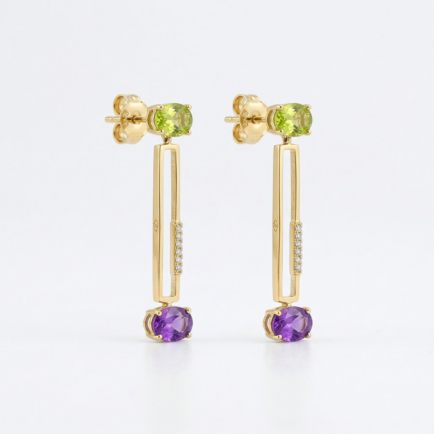 14KY  SEMI PREC  DANGLE EARRING