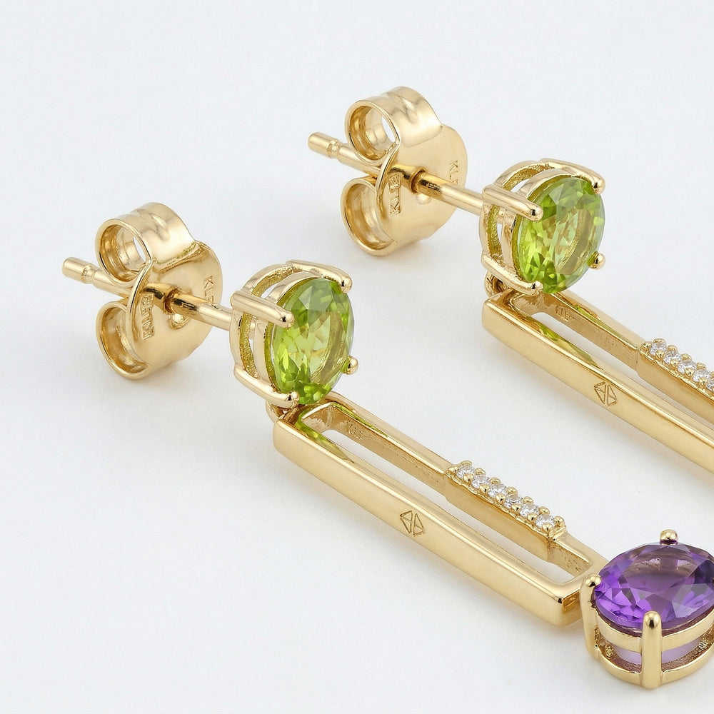 14KY  SEMI PREC  DANGLE EARRING