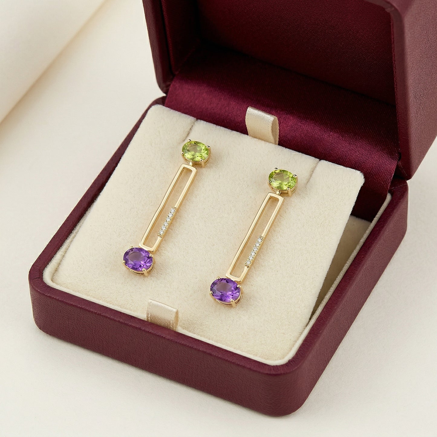 14KY  SEMI PREC  DANGLE EARRING