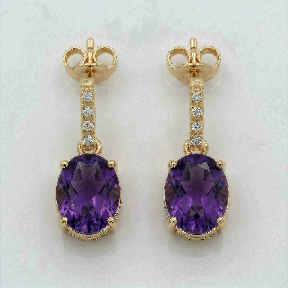 14KY SEMI PREC CLASSIC BIRTHSTONE EARRING