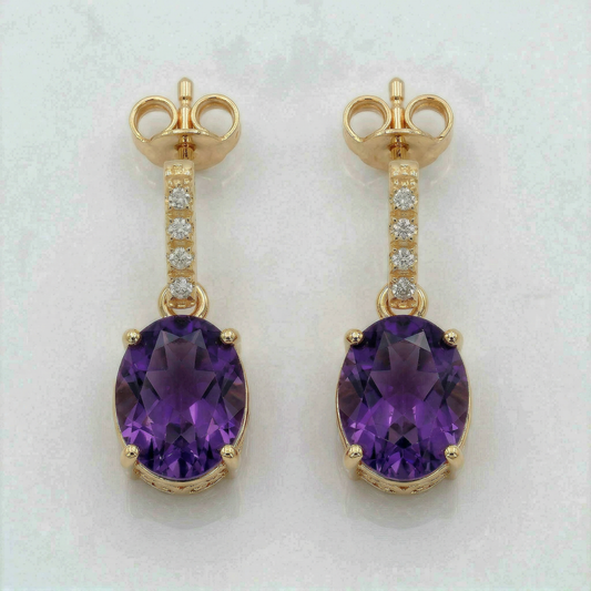 14KY SEMI PREC CLASSIC BIRTHSTONE EARRING