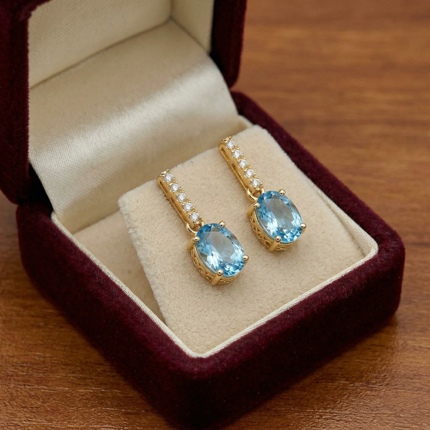 14KY SEMI PREC CLASSIC BIRTHSTONE EARRING
