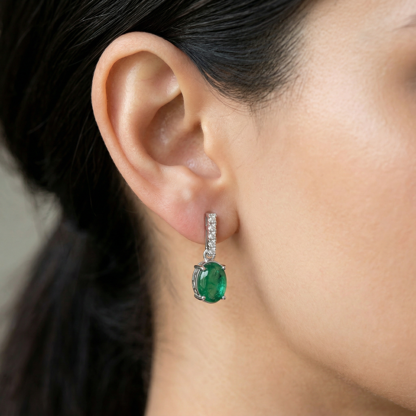 14KW  PREC COLOR CLASSIC BIRTHSTONE EARRING