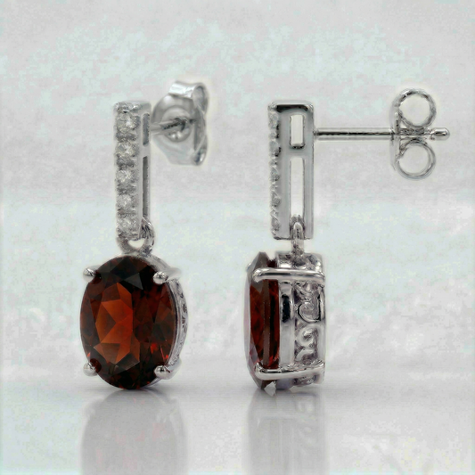 14KW  SEMI PREC CLASSIC BIRTHSTONE EARRING