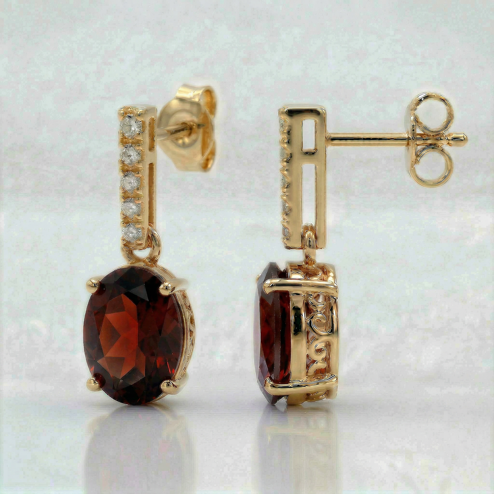 14KY SEMI PREC CLASSIC BIRTHSTONE EARRING
