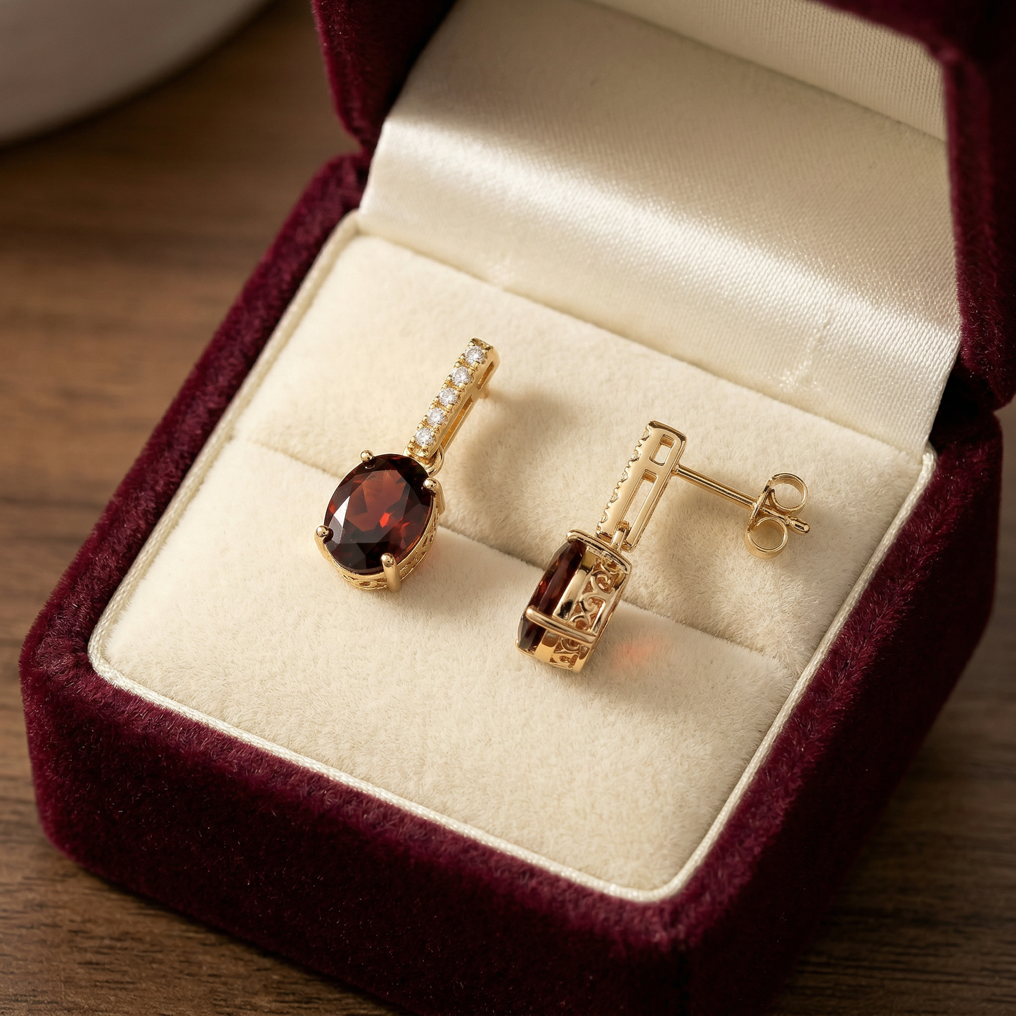 14KY SEMI PREC CLASSIC BIRTHSTONE EARRING