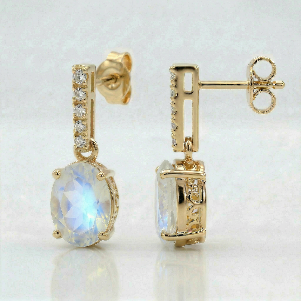 14KY SEMI PREC CLASSIC BIRTHSTONE EARRING