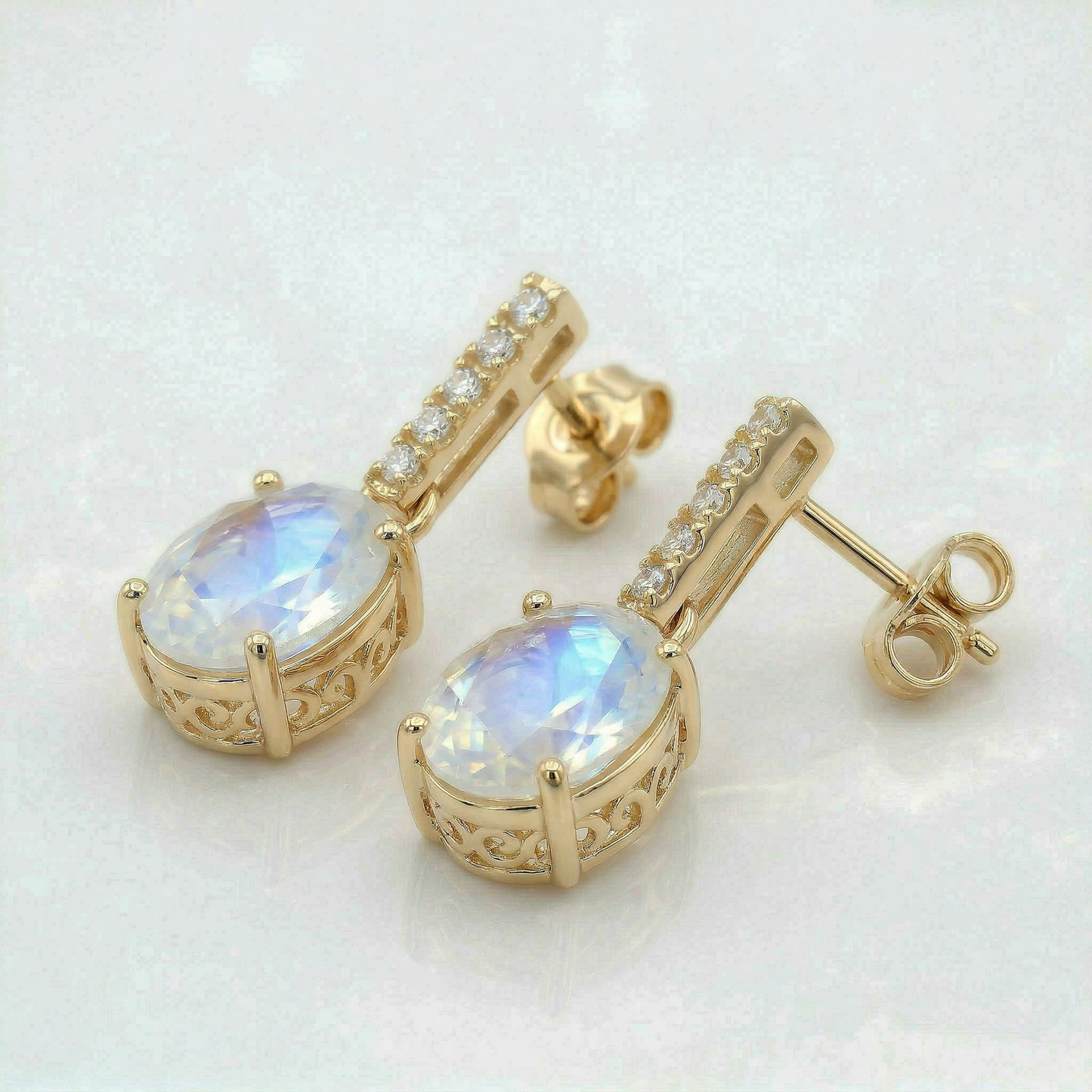 14KY SEMI PREC CLASSIC BIRTHSTONE EARRING