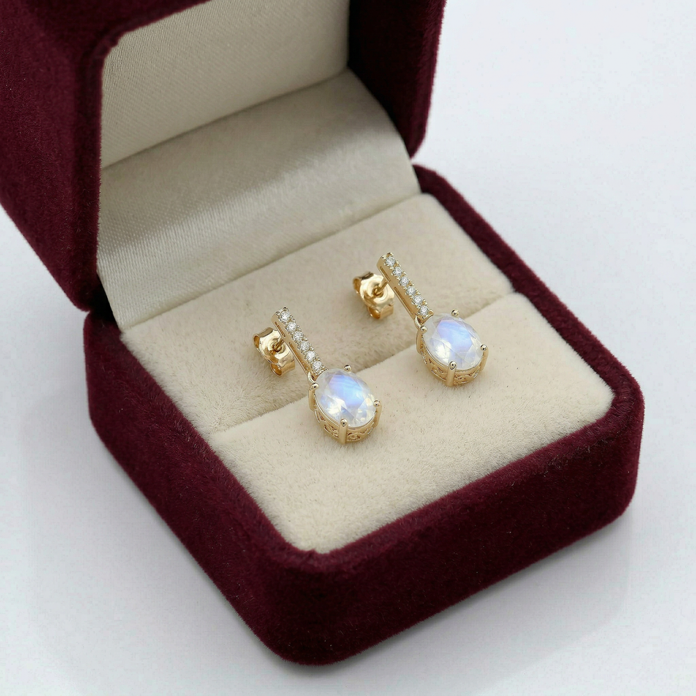 14KY SEMI PREC CLASSIC BIRTHSTONE EARRING
