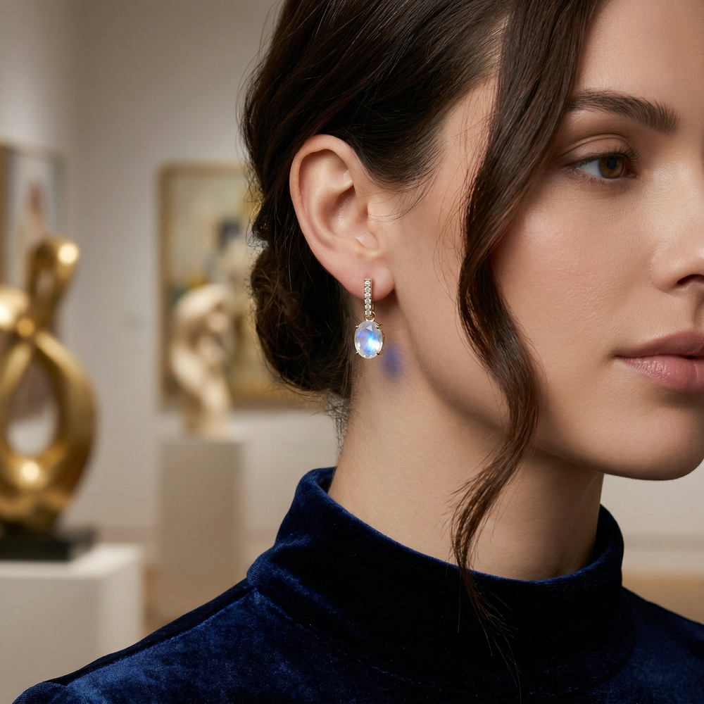 14KY SEMI PREC CLASSIC BIRTHSTONE EARRING