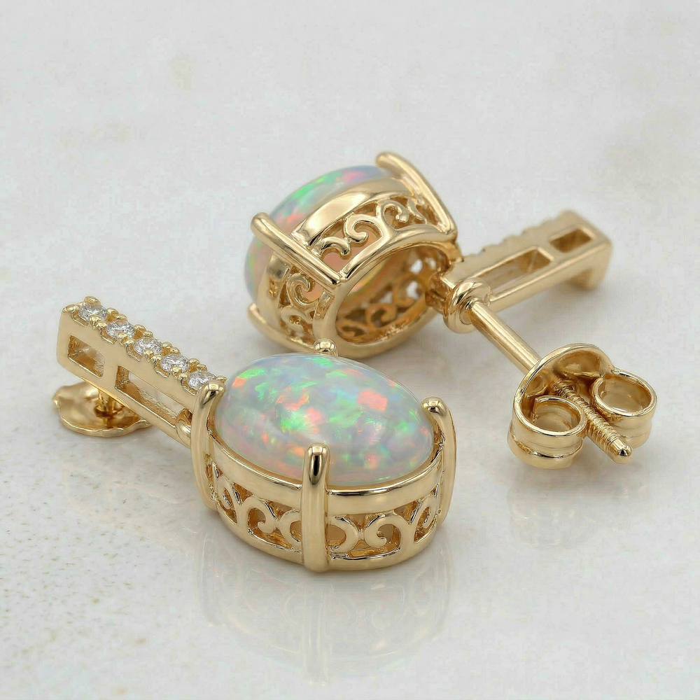 14KY SEMI PREC CLASSIC BIRTHSTONE EARRING